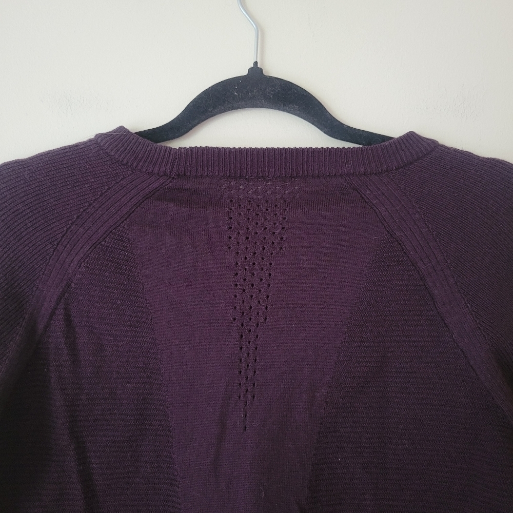 Lululemon Simply Wool Sweater Black Cherry Size Small - Picture 5 of 7